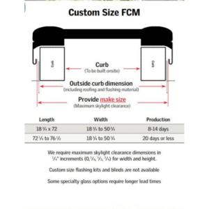 Custom Size Skylights