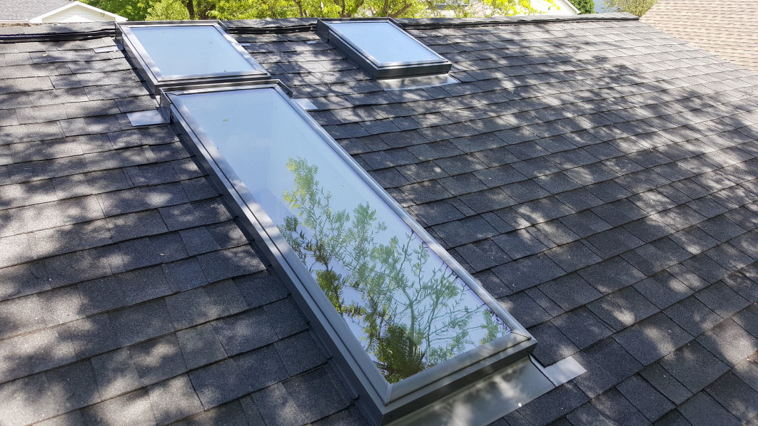 velux skylight replacement finished